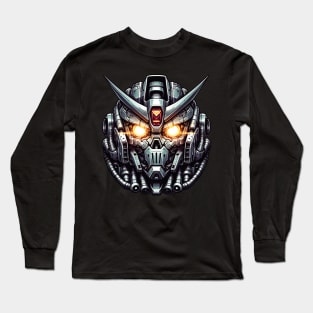 Biomech Skull S01 D42 Long Sleeve T-Shirt